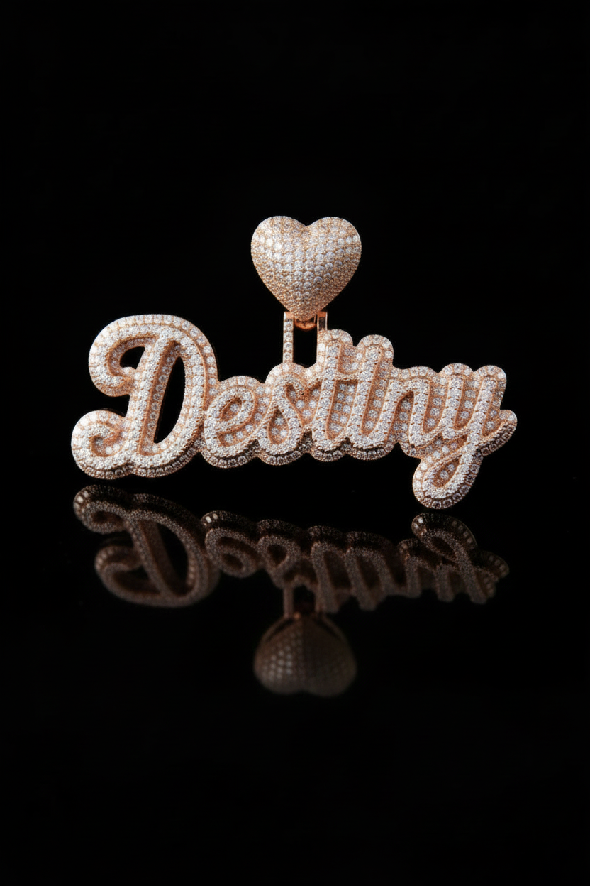 Name Pendant - Double Plated