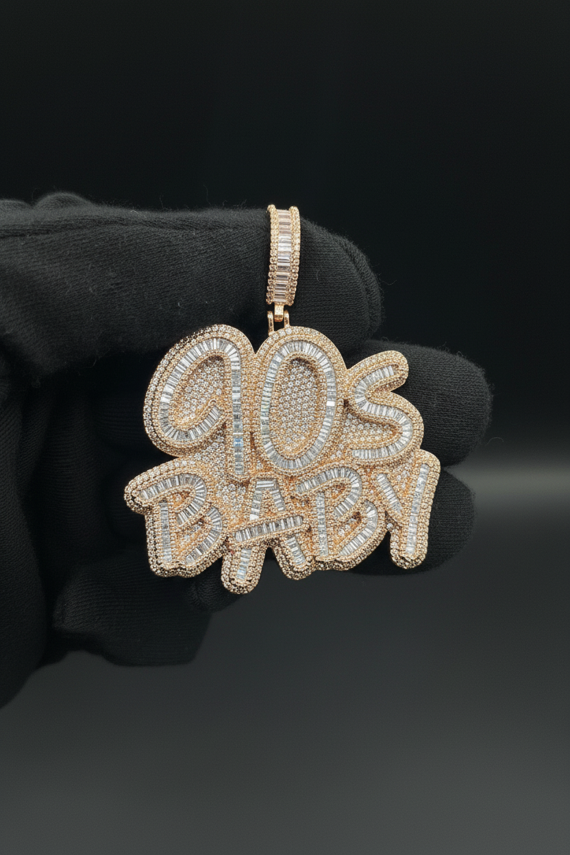 Rose Gold 90s Baby Pendant