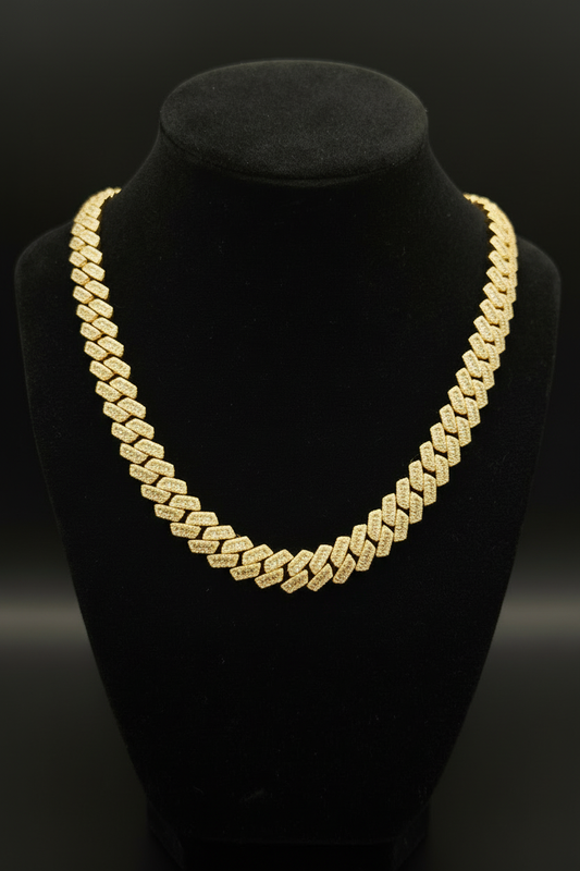 Yellow Gold Cuban Link Necklace