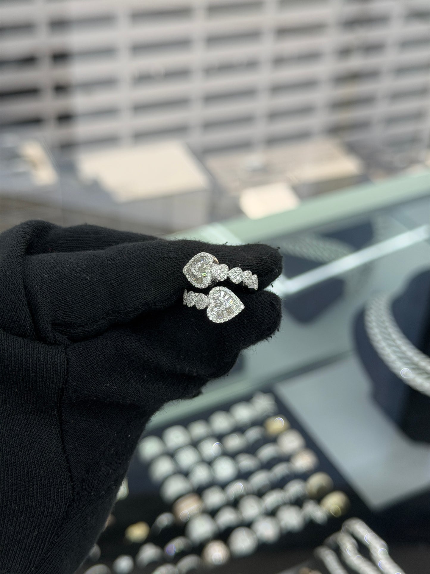 Women Double Heart Pattern Ring