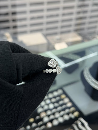 Women Double Heart Pattern Ring