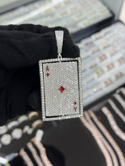 Cross / Ace Double Sided Pendant