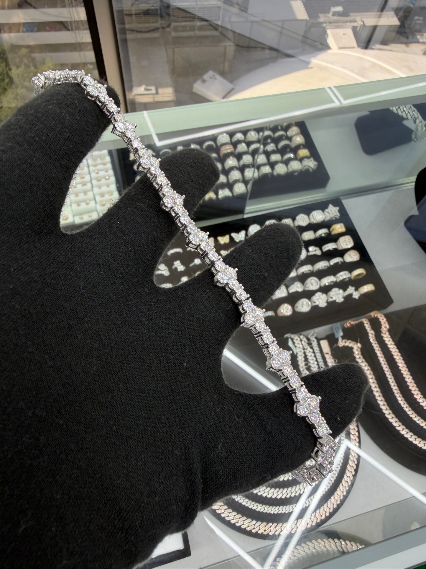 Cross Bracelet 4mm