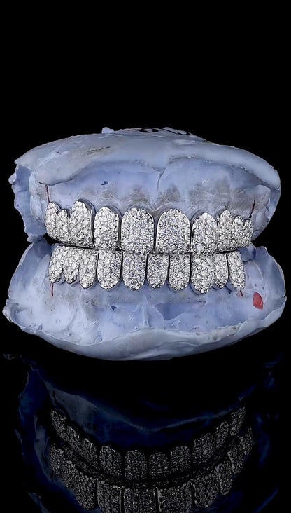 silver with moissanite VVS