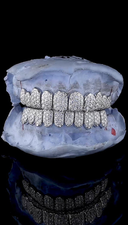 silver with moissanite VVS