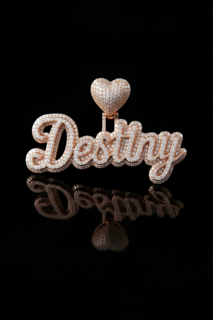 Name Pendant - Double Plated