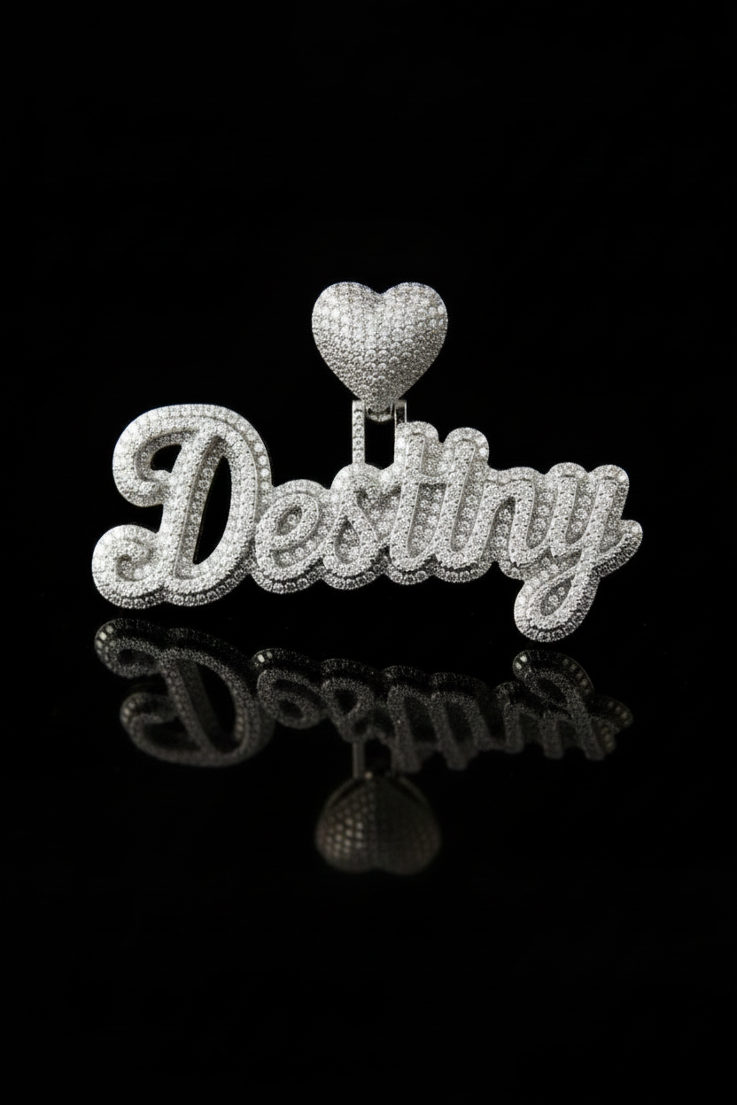 Name Pendant - Double Plated
