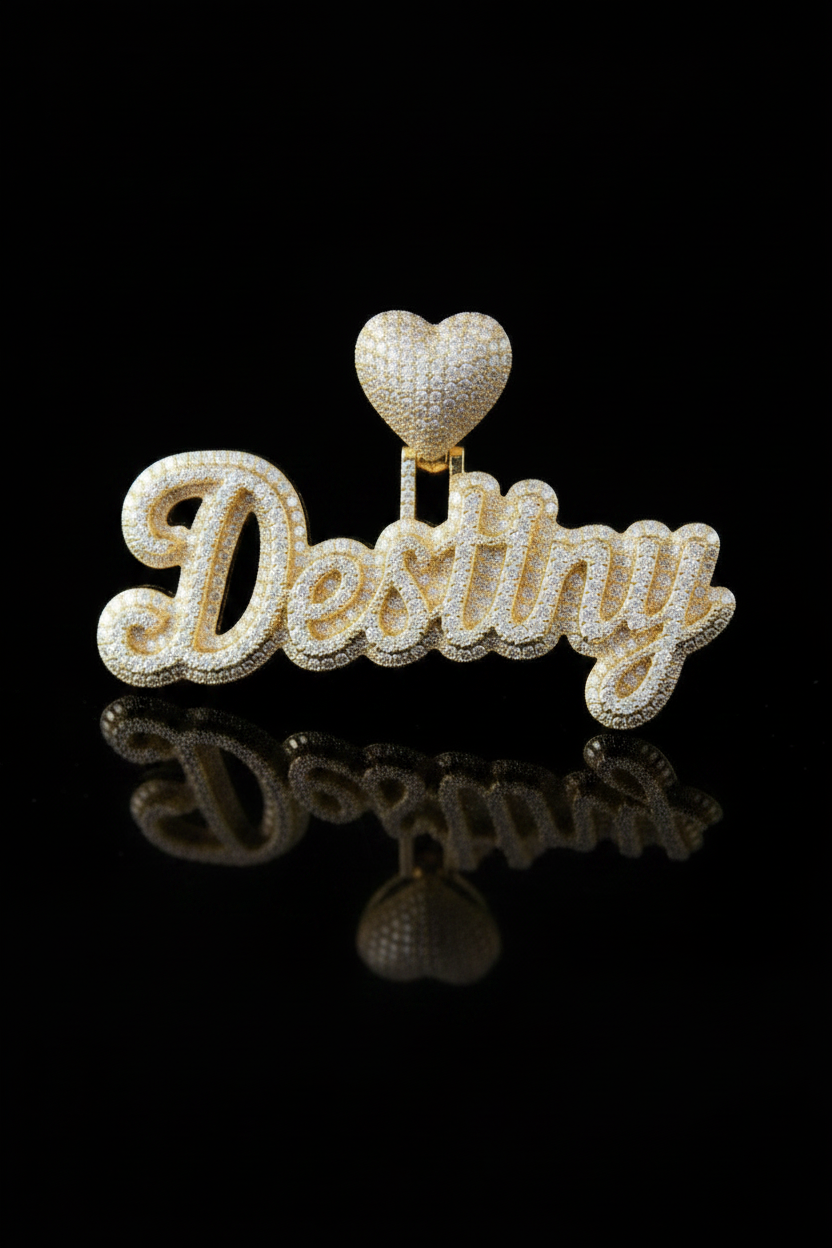 Name Pendant - Double Plated
