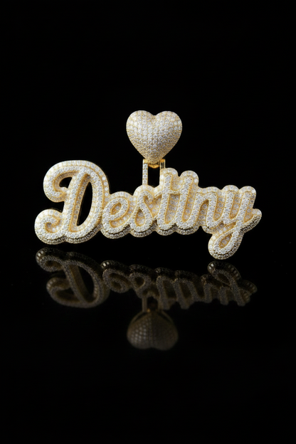 Name Pendant - Double Plated