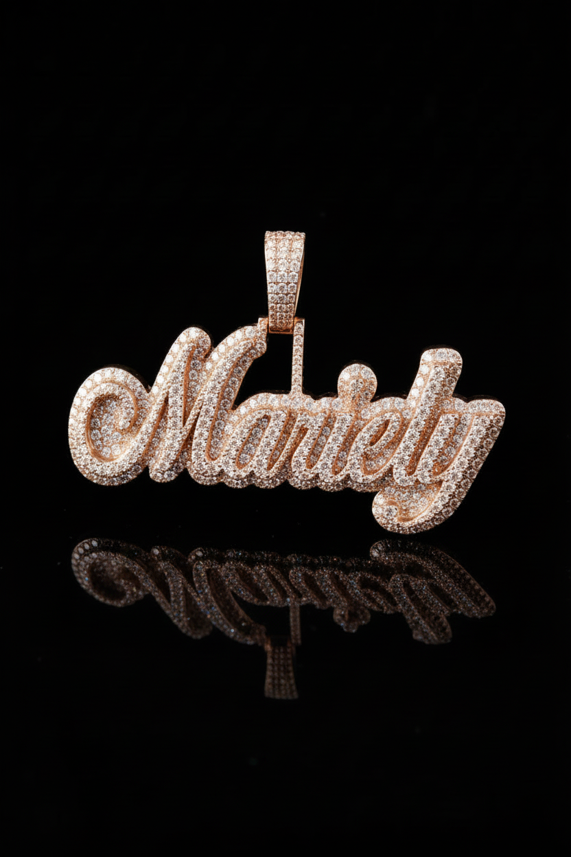 Name Pendant - Double Plated