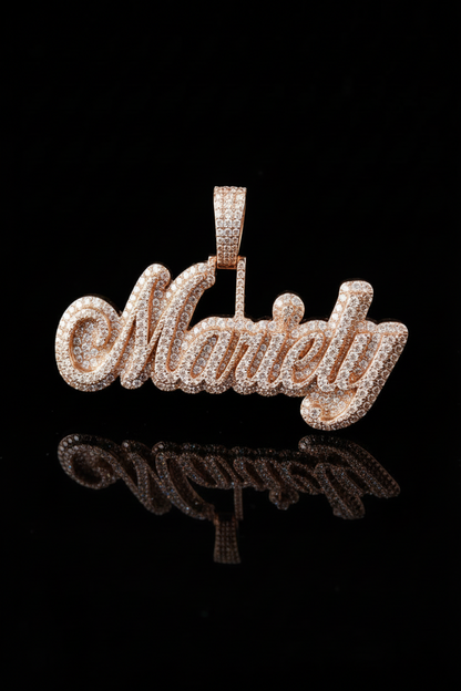 Name Pendant - Double Plated