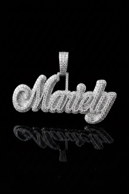 Name Pendant - Double Plated