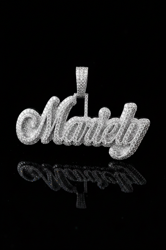 Name Pendant - Double Plated