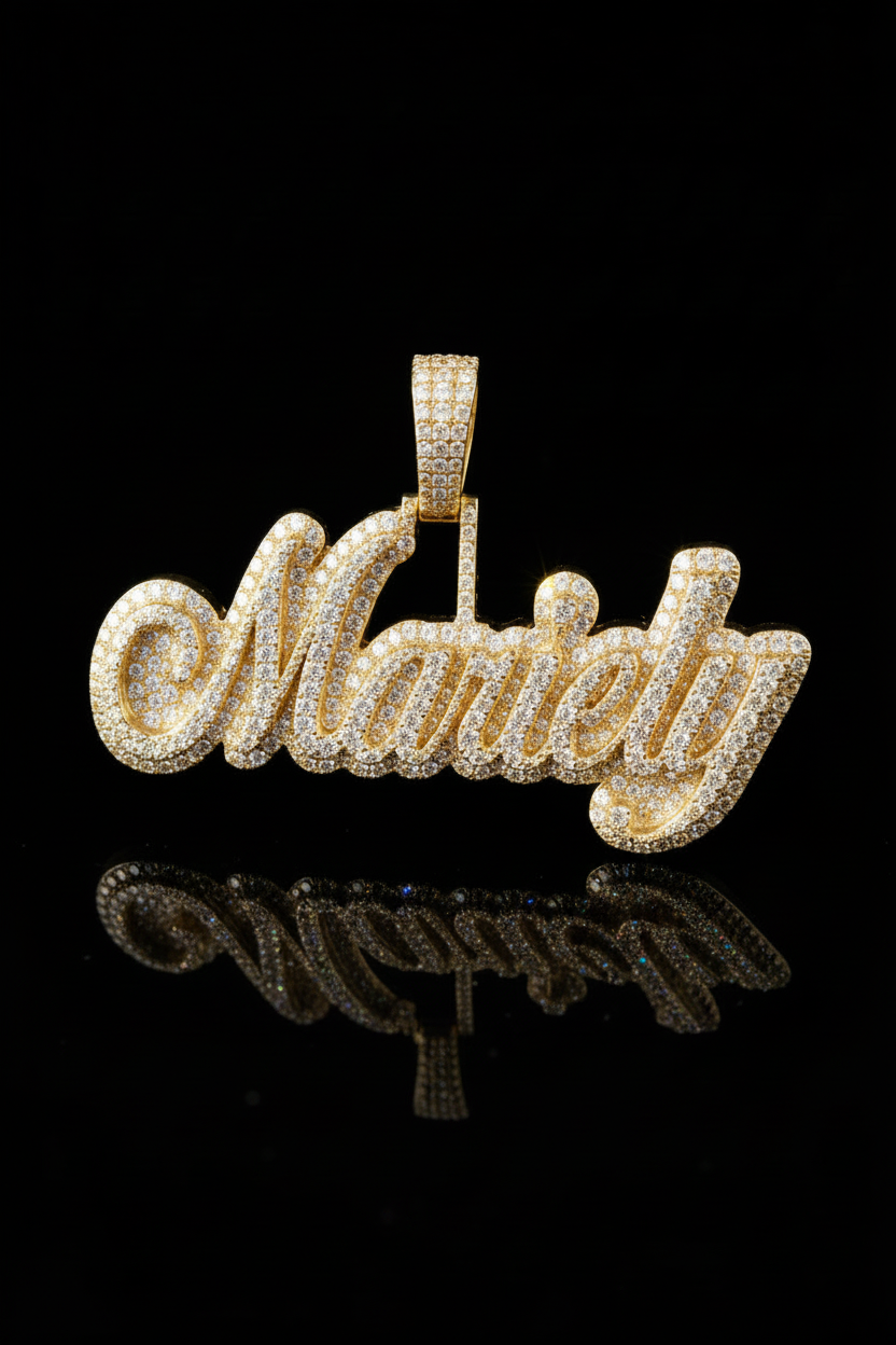 Name Pendant - Double Plated
