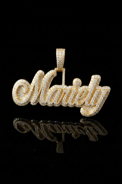 Name Pendant - Double Plated