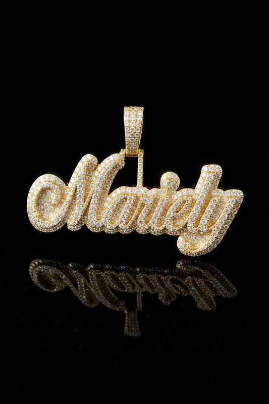 Name Pendant - Double Plated