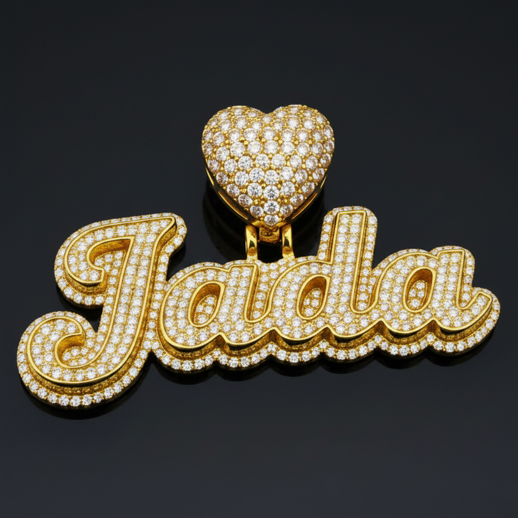 Name Pendant - Double Plated