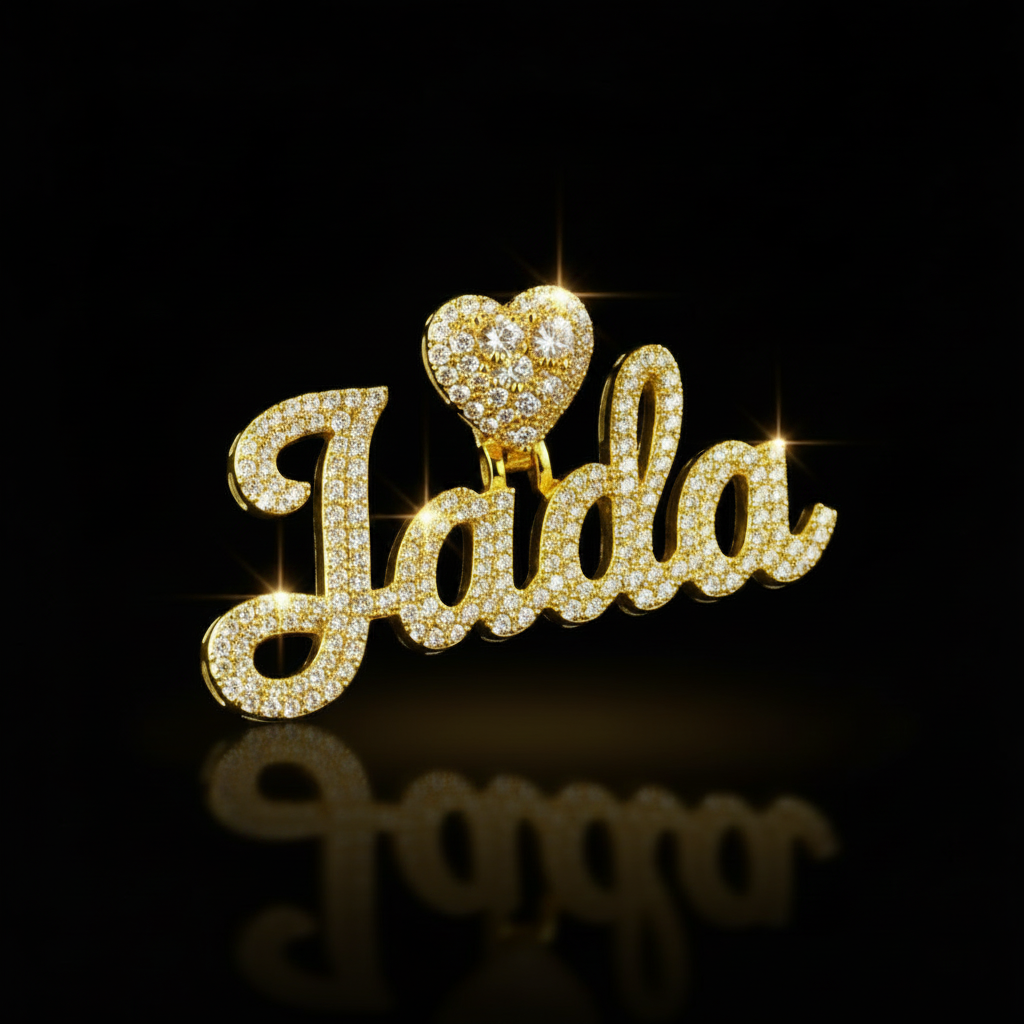 Custom Name Pendant - Single Plated