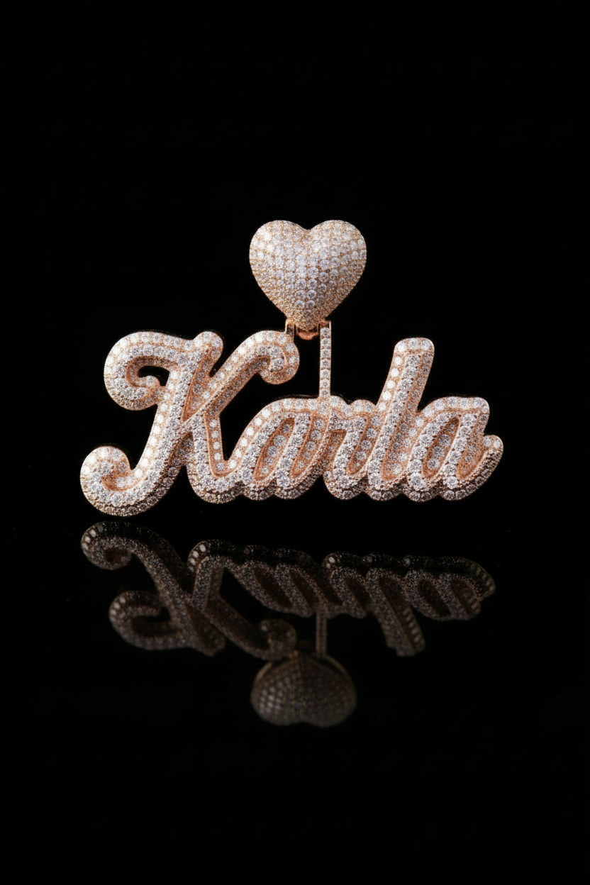 Name Pendant - Double Plated