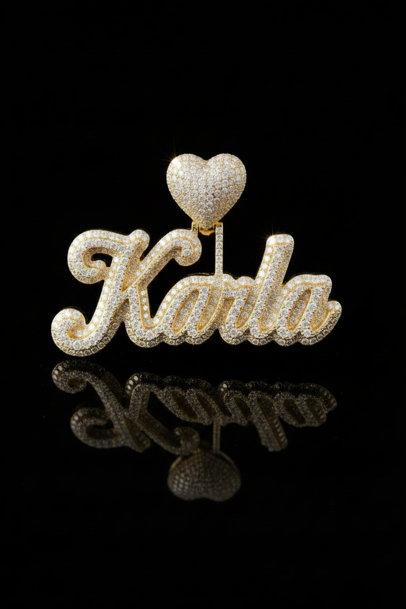 Name Pendant - Double Plated