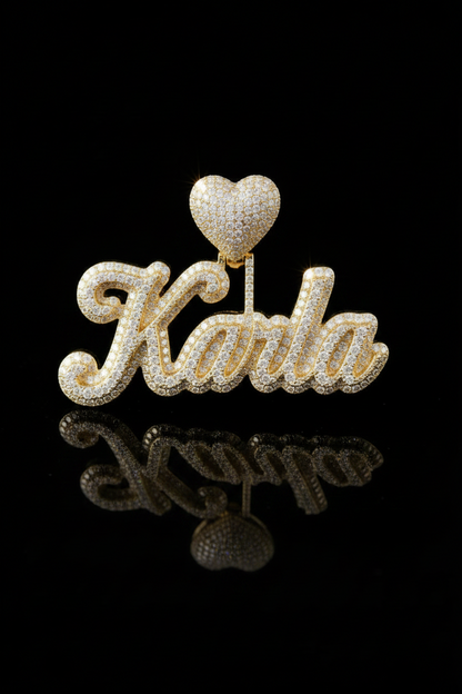 Name Pendant - Double Plated