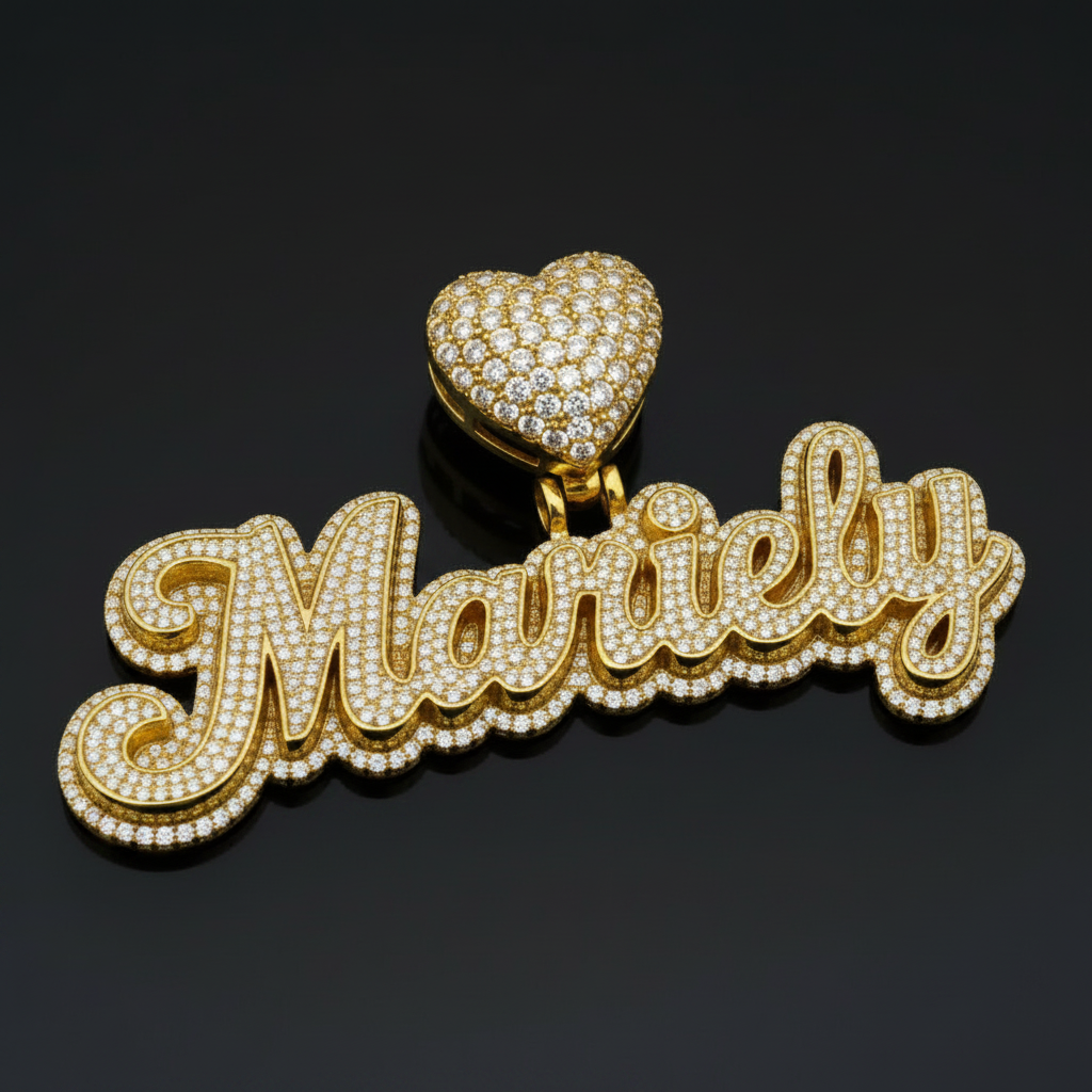 Name Pendant - Double Plated