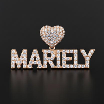 Custom Name Pendant - Single Plated