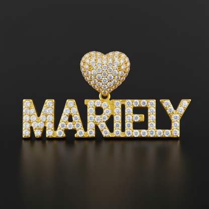 Custom Name Pendant - Single Plated