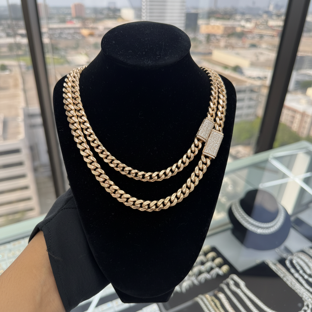 Rose Gold Cuban Link Chains