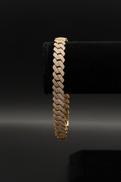 Rose Gold Diamond Chevron Bracelet
