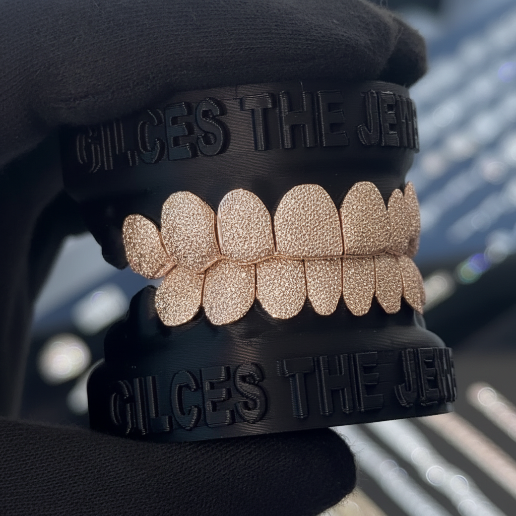 Rose Gold Diamond Dust Grillz