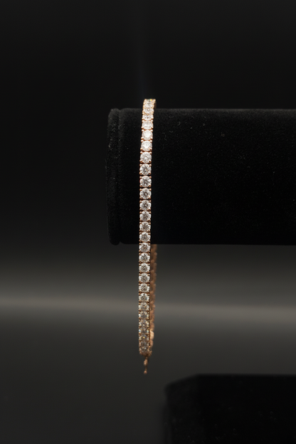 Rose Gold Diamond Tennis Bracelet
