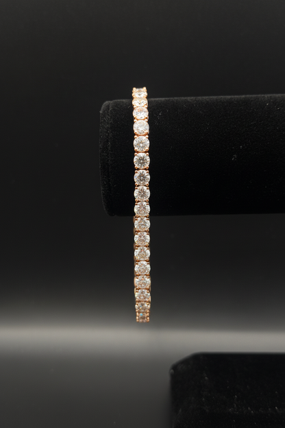 Rose Gold Diamond Tennis Bracelet