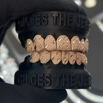 Rose Gold Nugget Cut Grillz