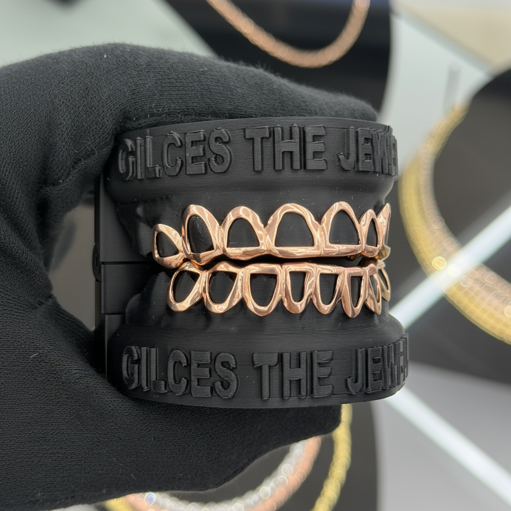 Rose Gold Open Face Grillz