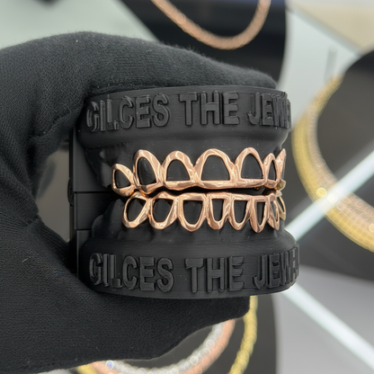 Rose Gold Open Face Grillz