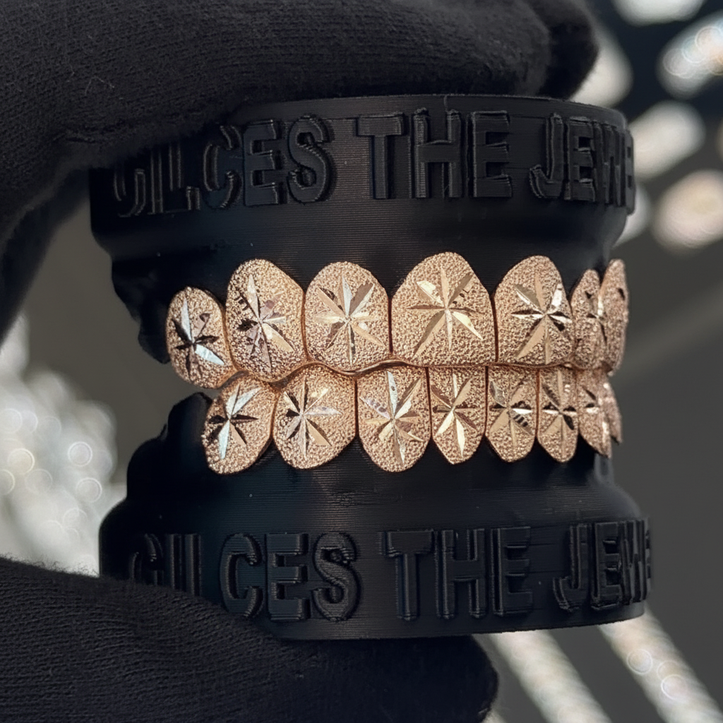 Rose Gold Star Cut Grillz