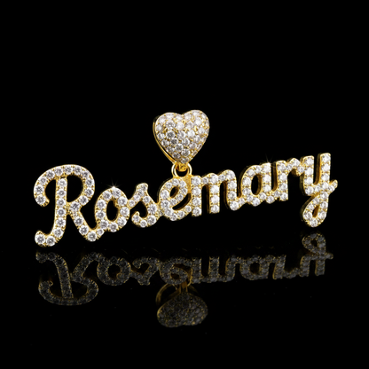 Custom Name Pendant - Single Plated