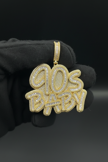 Yellow Gold 90s Baby Pendant