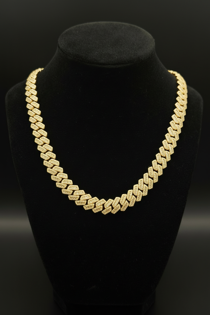 Yellow Gold Cuban Link Necklace