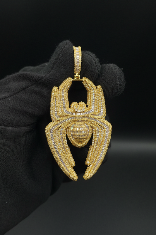 Yellow Gold Spider Pendant